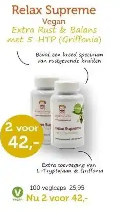 De Rode Pilaren Relax Supreme Vegan aanbieding