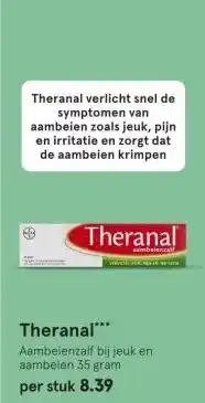 Etos Theranal*** Aambeienzalf bij jeuk en aambeien 35 gram per stuk 8.39 aanbieding