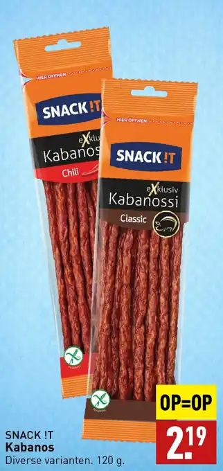 ALDI SNACK !T Kabanos 120g aanbieding