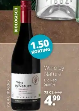 Mitra Wine by Nature Bio Red Spanje 75 cl aanbieding