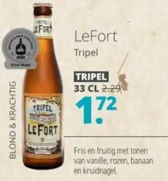 Mitra Lefort Tripel 33cl aanbieding