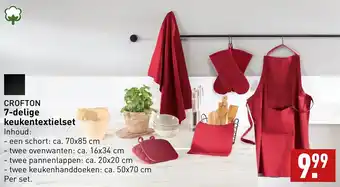 ALDI CROFTON 7 delige keukentextielset aanbieding