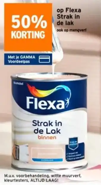 GAMMA op Flexa Strak in de lak aanbieding