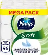 Bol.com Nalys Soft Wit Toiletpapier - 2 Lagen - 96 Rollen aanbieding