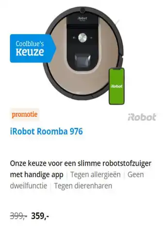 Coolblue iRobot roomba 976 aanbieding