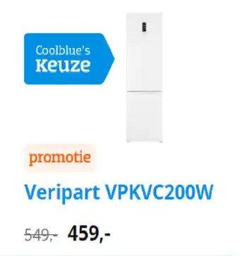 Coolblue Veripart vpkvc200w aanbieding