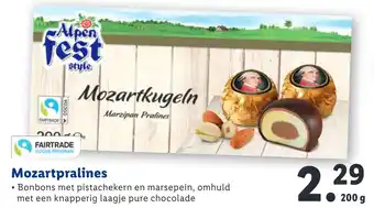 Lidl Mozartpralines 200g aanbieding