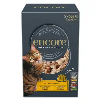 Zooplus 5x50g Kip Selectie Jelly Pouch Mix Encore Kattenvoer aanbieding