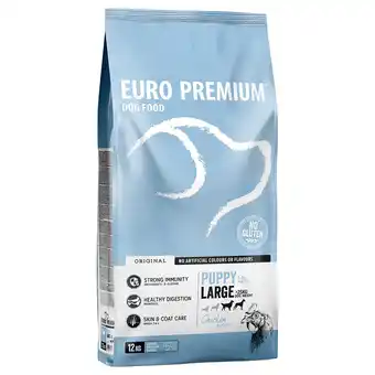 Zooplus 10% korting! 2x12kg Large Puppy Kip & Rijst Euro Premium Hondenvoer aanbieding