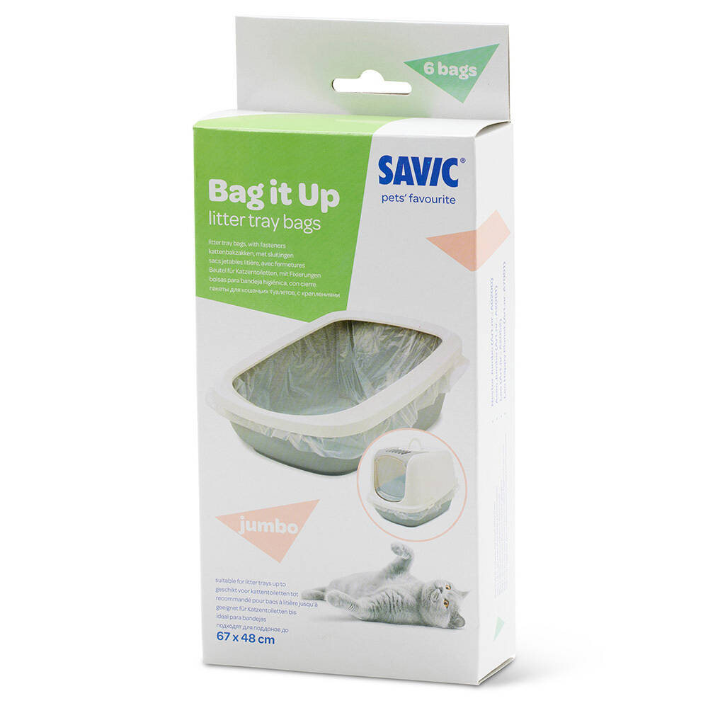 Savic Bag it Up Litter Tray Bags Jumbo 6 stuks aanbieding bij Zooplus