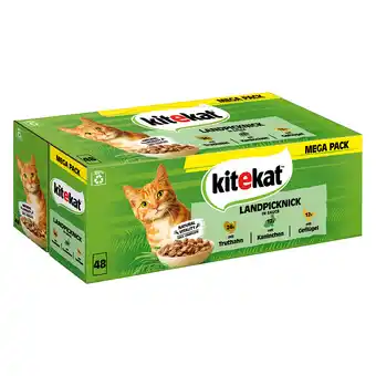 Zooplus 48x85g Maaltijdzakjes Landpicknick in Saus Kitekat Kattenvoer aanbieding