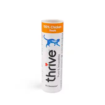 Zooplus 25g Vriesgedroogde Kip Thrive Kattensnacks aanbieding