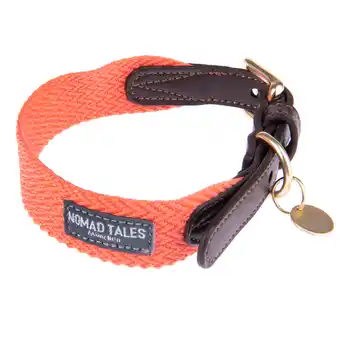 Zooplus Nomad Tales Bloom Halsband, coral - Maat M: 40 - 46 cm Halsomvang, B 32 mm aanbieding