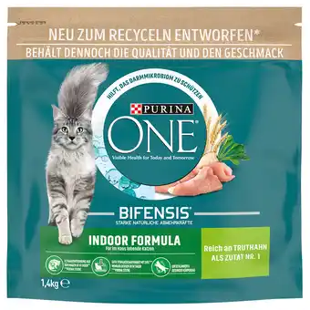 Zooplus 1,4kg Purina ONE Indoor Formula Droog Kattenvoer aanbieding