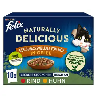 Zooplus Gemengd pakket Felix Naturally Delicious 10 x 80 g - Farm-selectie in gelei aanbieding