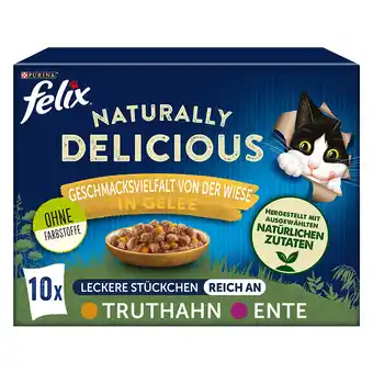 Zooplus Gemengd pakket Felix Naturally Delicious 10 x 80 g - Gevogelte-selectie in gelei aanbieding