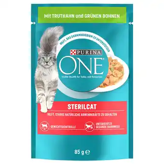 Zooplus 26x85g Sterilcat Kalkoen Purina ONE Kattenvoer aanbieding