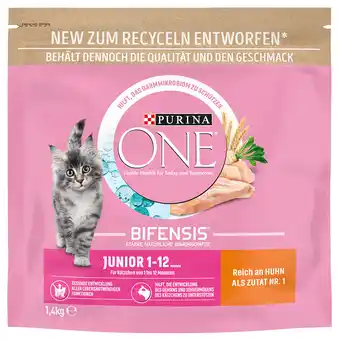 Zooplus 1,4kg Purina ONE Junior met kip droogvoer voor katten aanbieding