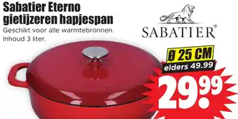 Dirk Sabatier eterno gietijzeren hapjespan 25 cm aanbieding