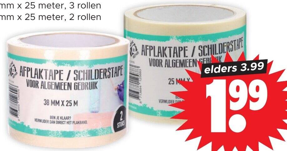 De Jong & Roos | Afplak tape online bestellen