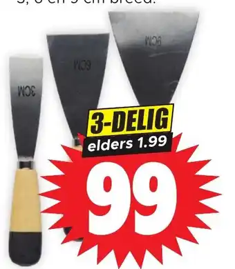 Dirk Plamuurmessen 3 6 en 9 cm aanbieding