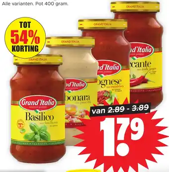 Dirk Grand'italia pastasaus aanbieding