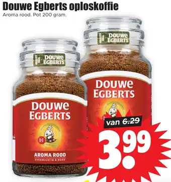 Dirk Douwe egberts oploskoffie 200 gram aanbieding