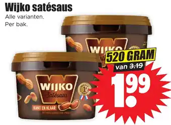 Dirk Wijko satesaus 520 gram aanbieding