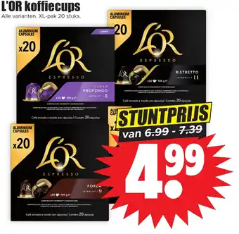 Dirk L'or koffiecups XL aanbieding