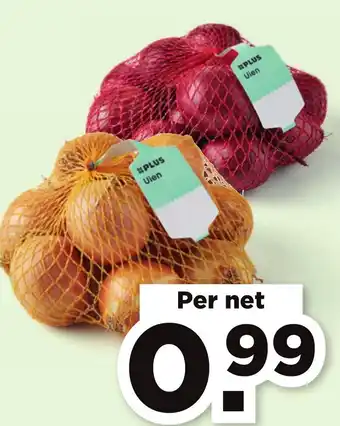 PLUS Rode of gele uien per net aanbieding