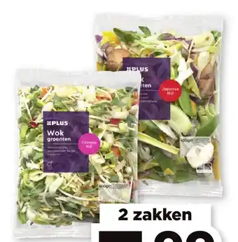 PLUS Wokgroente 400 gram aanbieding