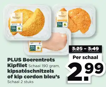 PLUS PLUS Boerentrots Kipfilet Schaal 190 gram, aanbieding