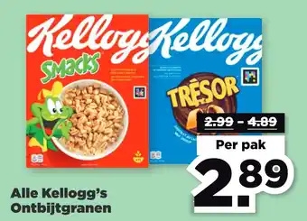 PLUS Alle Kellogg's Ontbijtgranen aanbieding