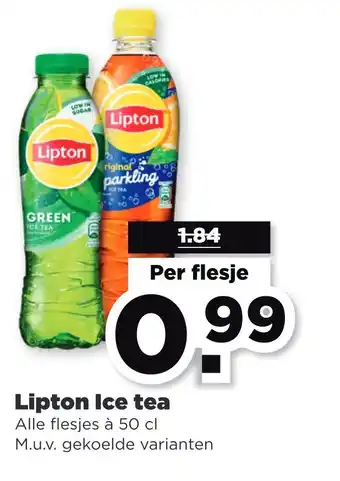 PLUS Lipton Ice tea aanbieding