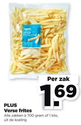 PLUS PLUS Verse frites aanbieding