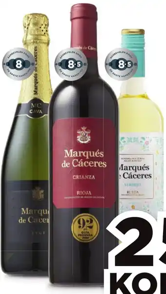 PLUS Marques de caceres 75 cl aanbieding