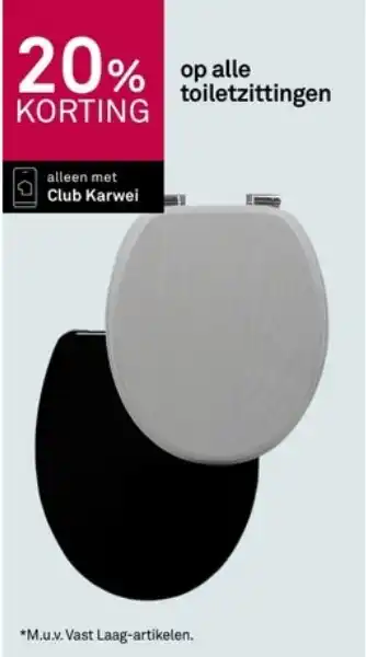 Karwei Alle toiletzittingen aanbieding