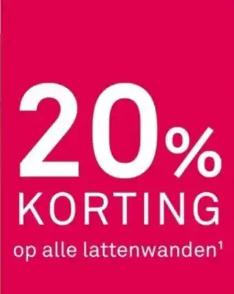 Karwei Alle lattenwanden aanbieding