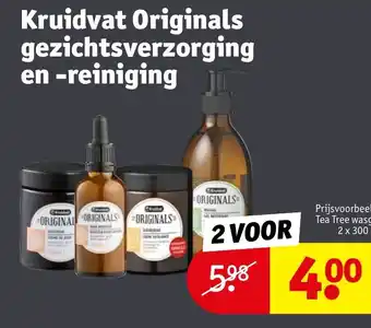 Kruidvat Tea Tree wasgel 2 x 300 ml aanbieding