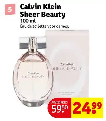 Kruidvat Calvin Klein Sheer Beauty 100ml aanbieding