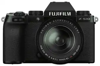 Coolblue Fujifilm X-S10 Zwart + XF 18-55 f/2.8-4 R LM OIS aanbieding