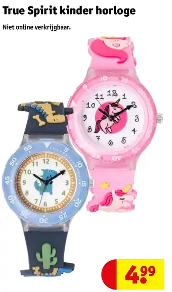 Kruidvat True Spirit kinder horloge aanbieding