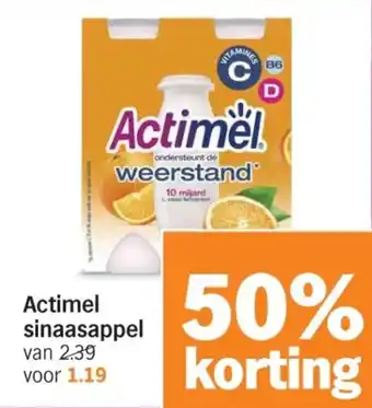 Albert Heijn Actimel sinaasappel aanbieding