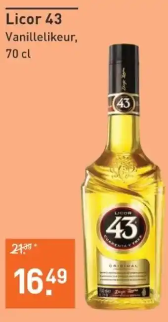 Albert Heijn Licor 43 Vanillelikeur, 70 cl aanbieding