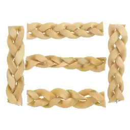 Pets Place Timo Runderhuid Gevlochten - Hondensnacks - Rund 5 stuks Vanaf >3 Maanden aanbieding