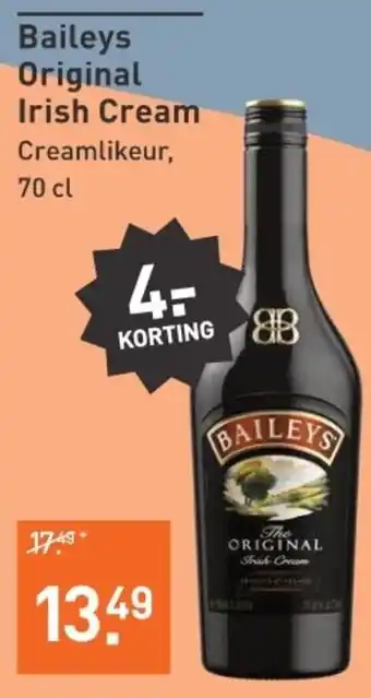 Albert Heijn Baileys Original Irish Cream Creamlikeur, 70 cl aanbieding