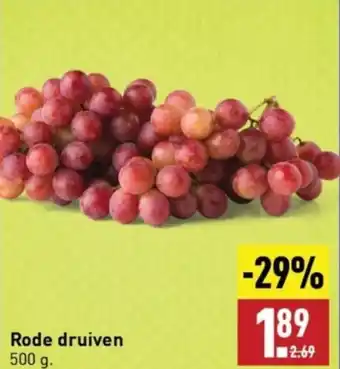 ALDI Rode druiven 500 g. aanbieding