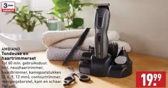 ALDI AMBIANO Tondeuse en haartrimmerset aanbieding
