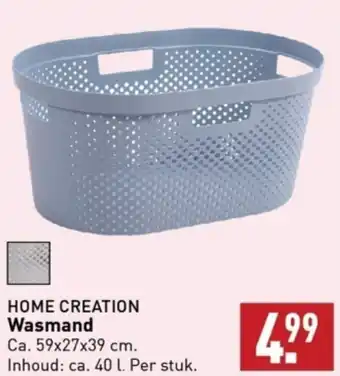 ALDI HOME CREATION Wasmand Ca. 59x27x39 cm. aanbieding