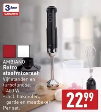 ALDI AMBIANO Retro staafmixerset aanbieding